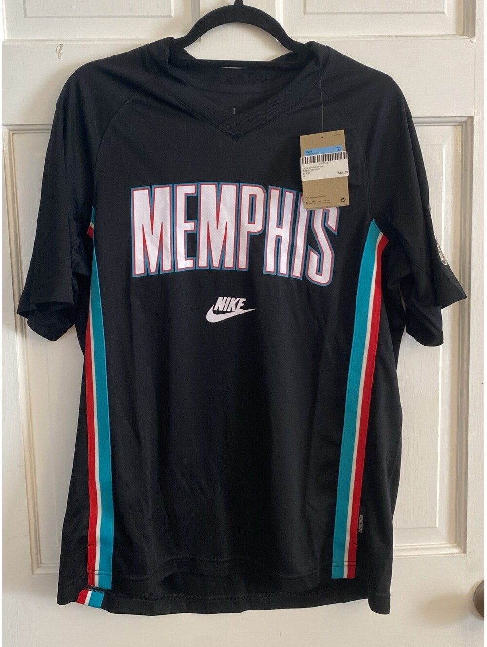 Men's Nike NBA Dri-FIT Hardwood Classics Short-Sleeve Top Memphis Grizzlies-Med
